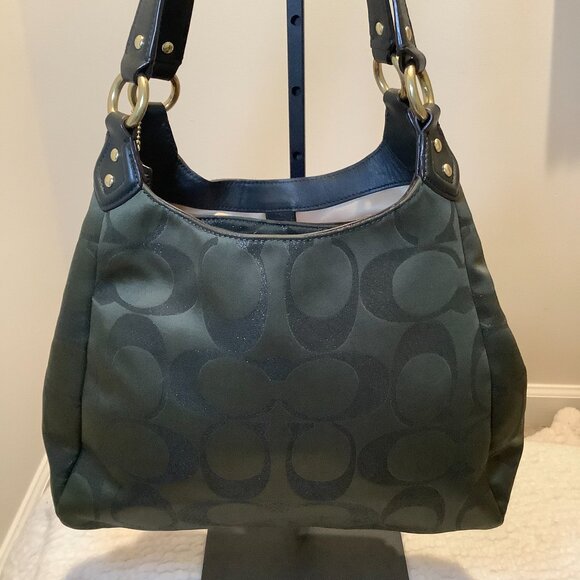 Coach Campbell Signature Metallic Hobo - Picture 9 of 12
